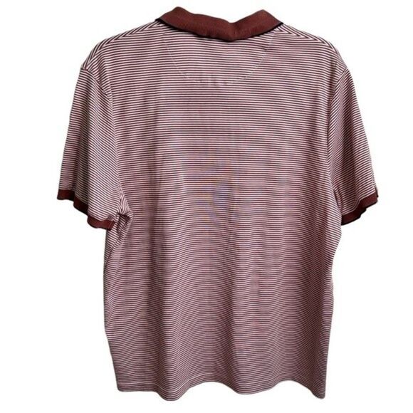 Ted Baker Men's Medium Gingen Trim Fit Stripe Short Sleeve Polo Shirt - Picture 2 of 12